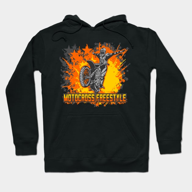 Motocross Freestyle Hoodie by RadStar